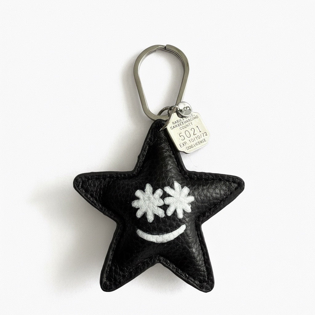 Noir Star Keychain