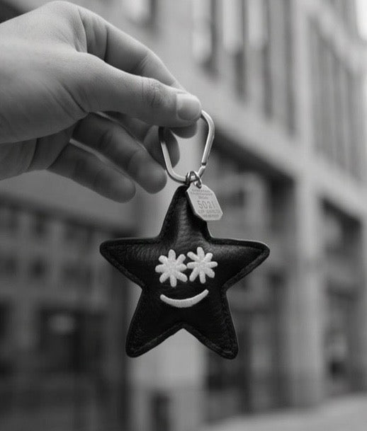 Noir Star Keychain
